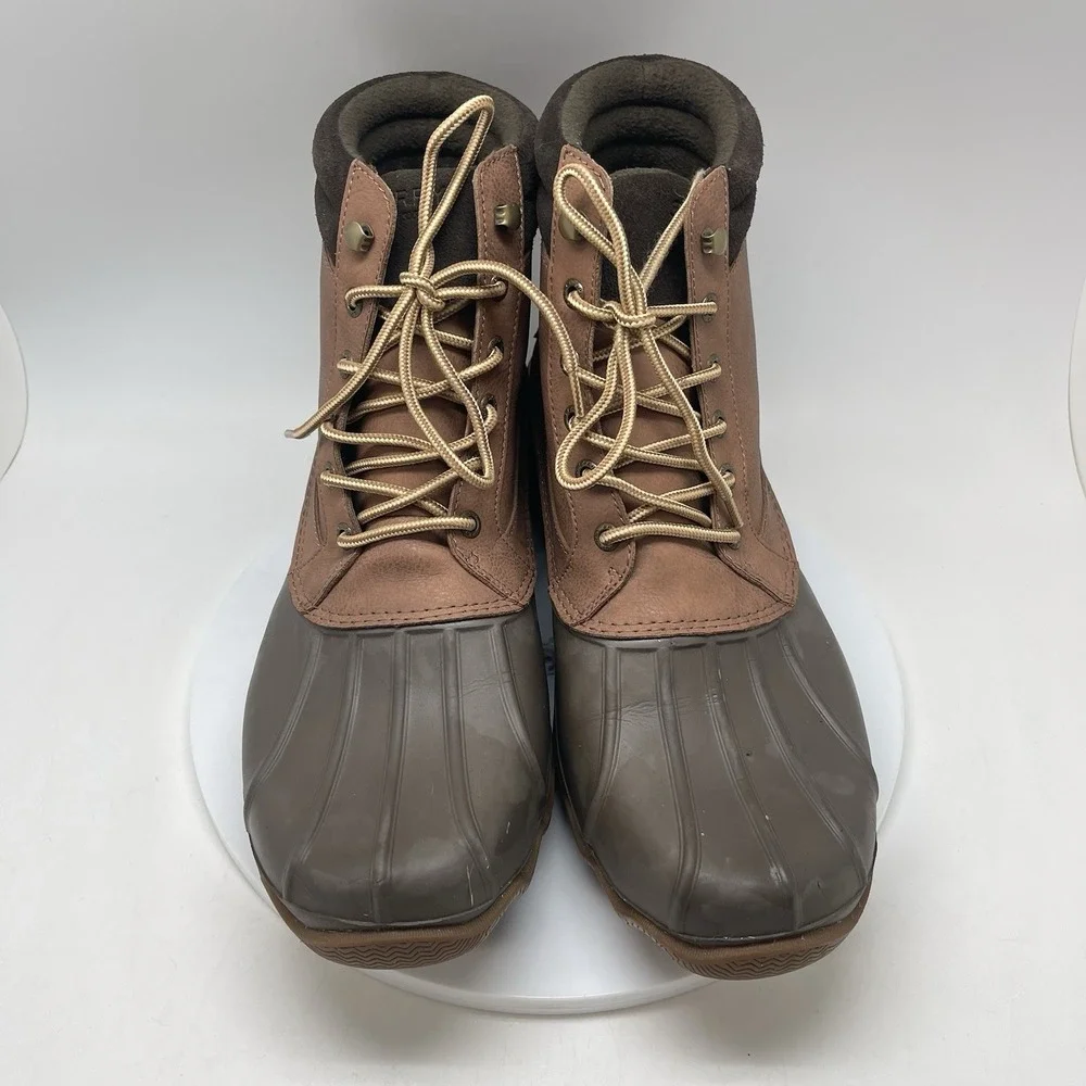 Sperry Boots Mens 12 Brewster Waterproof Boot Dark Tan STS14140 Outdoor Shoes‎